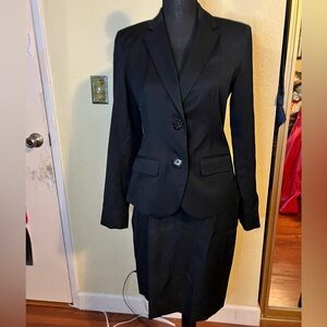 Merona Classic Black Blazer Jacket and Skirt